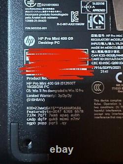 Brand New HP Pro Mini 400 G9 i5 12th Gen 12500T Hexa-core. 16GB RAM. 256 SSD