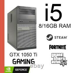 Custom Built Gaming PC Win10 3TB HD GTX 1050 Ti FAST i5 GTA5 edition