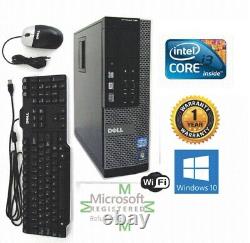 Dell 9010 Desktop Computer Quad Core i3 Windows 10 hp 64 1TB HD 3.10ghz 8gb