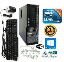 Dell Desktop Computer Intel Core i3 Windows 10 hp 64 240GB SSD 3.40ghz 16gb Wifi