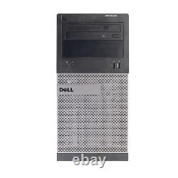 Dell i3 Desktop Computer Tower 8GB RAM 500GB HD 22 Monitor Windows 10 PC Wi-Fi