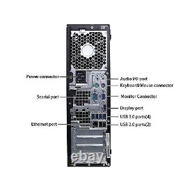 Dell or hp Desktop PC Computer Core 16GB DUAL 22 LCD Monitor SSD/HDD Win 10 Pro