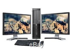 Dell or hp Desktop PC Computer Core 2 Duo 500GB 4GB DUAL 19 LCD WiFi Windows 10