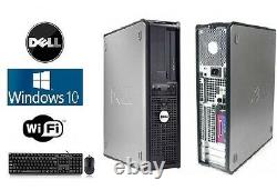 Dell or hp Desktop PC Computer Core i3 500GB 8GB DUAL 24 LCD WiFi Windows 10