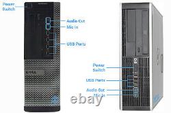 Desktop Computer Dell HP Fast PC 8GB RAM 240GB SSD Quad Thread i3 Windows10 WiFi