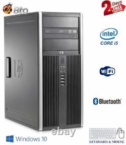 Fast HP Desktop PC Computer MT Core i5 CPU 8GB 250GB WiFi Bluetooth DVD Win10Pro