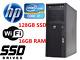 Fast HP Z220 MT Desktop computer Intel i7 16GB RAM 128GB SSD+1TB HDD Win10 WIFI