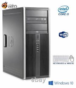 Gaming Computer HP MT i5 16GB 2TB NVIDIA GT 730 New 27in LCD Wi-Fi DVD Win10H PC
