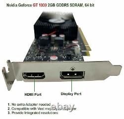Gaming HP 600G2 Desktop G4400 3.3GHz 16GB 1TB+240SSD NVIDIA GT1030 Win10H SFF PC