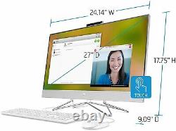 HP 27 Touchscreen i5-1035G1 12GB 512GB SSD W10 All-in-One Desktop Computer
