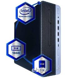 HP 600G4 Intel Hexa-Core i5 Desktop 16GB 1TB SSD Windows 11 Pro