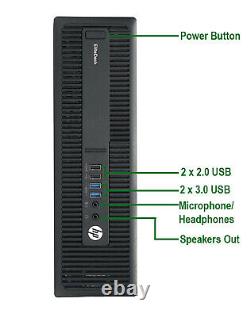 HP 800G2 Desktop SFF Core i7-6700 3.4GHz 32GB RAM 2TB SSD 3TB HD WiFi Win10 Pro