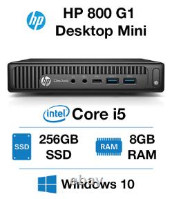 HP 800 G1 DM Tiny Mini Desktop PC i5-4590T Quad Core 8G RAM 240GB SSD Win10 NOWF