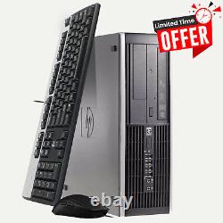 HP 8200 Desktop Computer PC Intel i5 16GB 480SSD 2TB HDD Dual 22 LED Wifi Win10