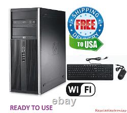 HP 8200 Pro Intel i5 Quad Core 16GB RAM 2TB Windows 10 PC Desktop Tower Computer