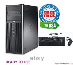 HP 8200 Pro Intel i5 Quad Core 16GB RAM 2TB Windows 10 PC Desktop Tower Computer