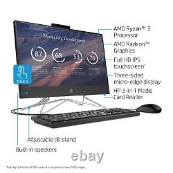 HP All-In-One Desktop 21.5 Touchscreen Ryzen 3 3250U 3.50GHz 1TB HDD 8GB RAM
