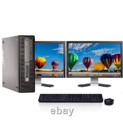 HP Business Desktop Computer i7 Windows 10 Pro 24in LCD 16GB 2TB HD or SSD Wi-Fi