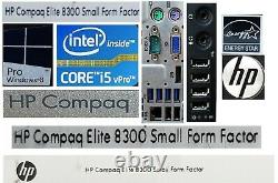 HP Compaq Elite 8300 SFF PC Intel Core i5 3470 3rd Gen @3.20Ghz 4GB 500GB Win10