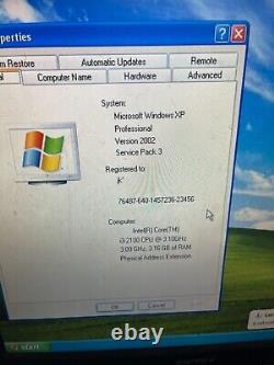 HP Compaq Pro 6200 SFF Windows XP SP3 Computer RS232 Serial Parallel DB25 i3 1TB