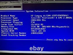 HP Compaq dc7100 USDT Desktop with Intel Pentium 4 CPU 2.80GHz