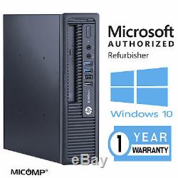 HP Computer 8GB RAM 512GB SSD WiFi Windows 10 800 G1 USFF Desktop PC
