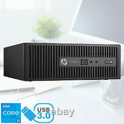 HP Core i5 6th Gen Desktop PC ProDesk G3 8GB RAM 240GB SSD SFF Fast Computer