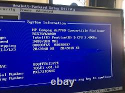 HP DC7700 Desktop Tower Computer Pentium D 2.0 GHz 160GB 2GB