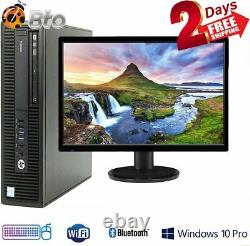 HP Desktop Computer Core i5-6th 32GB/ 1TB SSD/1TB HDD/New 24LCD/ WiFi/Win10 Pro