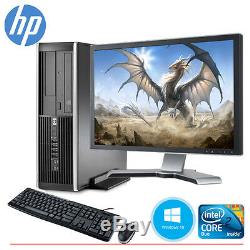HP Desktop Computer PC Core 2 Duo 4GB 160GB HD Windows 10 & 19 LCD Monitor WIFI