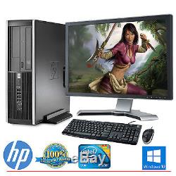 HP Desktop Computer PC Core 2 Duo Windows 10 4GB 160GB HD 19 LCD Monitor WIFI