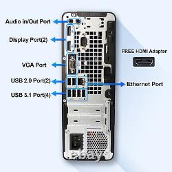 HP Desktop Computer PC i5 up to 64GB RAM 4TB NVMe m. 2 SSD, Windows10 or 11, WiFi