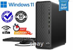 HP Desktop Computer Windows 11 8GB 240GB SSD +1TB DVD+RW WiFi (READY TO USE)