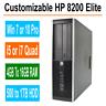 HP Desktop PC 8200/6200 Elite Windows 7/10 Intel i5/i7 Quad Core 4GB, 8GB, 16GB