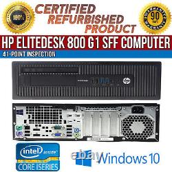 HP EliteDesk 800 G1 SFF Intel i5 8 GB RAM 500 GB HDD Win 10 USB B Grade Desktop