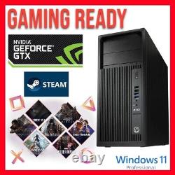 HP Gaming Workstation Desktop i7 32GB DDR4 RAM 256GB SSD GeForce GTX745 Win11 BT