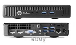 HP Mini Desktop Computer EliteDesk 800 G1 Intel i5 8GB 120GB SSD Windows 10 WiFi