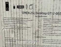 HP OMEN 25L Desktop Gaming Computer i5-10400F 8GB RAM 512G NvMe GeForce GTX 1660