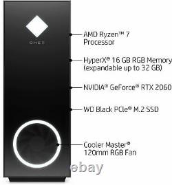 HP OMEN 30L Gaming Desktop AMD Ryzen 7-Series 3700X 16GB Memory NVI