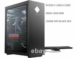 HP Omen 25L Gaming Desktop Ryzen 5 3500 8GB RAM 256GB SSD RGB no GPU