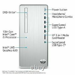 HP Pavilion Desktop TP01-1016 Intel i5-1016 10th Gen 2.9Ghz 8GB 1TB WiFi BT W10