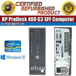 HP ProDesk 400 G3 SFF Intel i5 8GB RAM 240GB SSD VGA USB Win 10 B Grade Desktop
