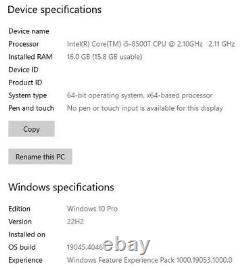 HP ProDesk 600 G4 DM PC Mini Desktop i5 8th Gen 256GB NVMe 16GB RAM Win 10 Pro