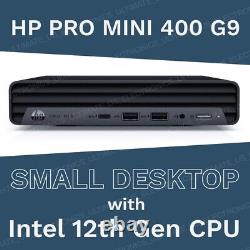 HP Pro Mini 400 G9 Desktop PC Intel 12th Gen i5-12500T 8GB RAM 512GB SSD SFF New