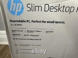 HP Slim Desktop, Intel Celeron, 4GB RAM, 256GB SSD, Black, Windows 11 NewithSealed