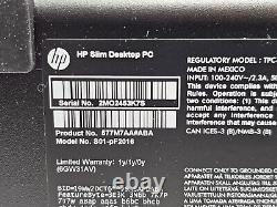 HP Slim Desktop S01-pF2016 PC Intel Core i3-12100 3.30GHz 8GB RAM 256GB SSD W11H