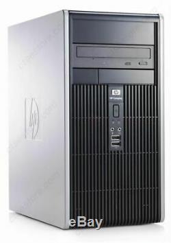 HP Tower Windows 10 Desktop Computer PC Dual Core 4GB 250GB WiFi DVD