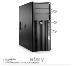 HP Z210 Workstation Tower 240GB SSD Core i7 3.4GHz 8GB Windows 10 Pro PC Desktop