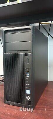 HP Z240 TWR Workstation i7-7700 3.6GHz 32GB RAM, 256GB SSD Win11 Quadro P400 #95