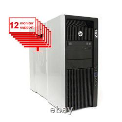 HP Z820 12-Monitor Computer/Desktop 12-Core/24GB /1TB +256GB SSD /NVS 450/Win10